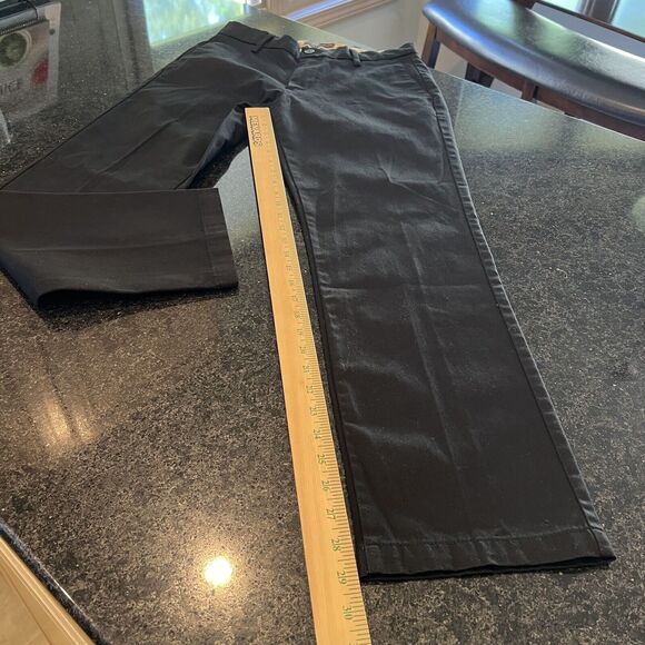 Dockers Mens Khakis Pants W 30 L 30 Black Signature Straight Fit Pockets $66 K - Picture 10 of 16